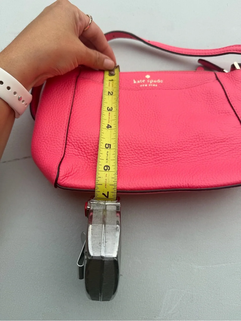 Kate Spade Pink Pebbled Leather Crossbody Bag